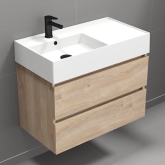 Modern wall clearance mount vanity