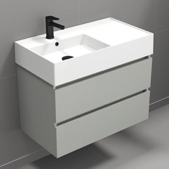 Bathroom Vanity Modern Bathroom Vanity, Wall Mounted, 32