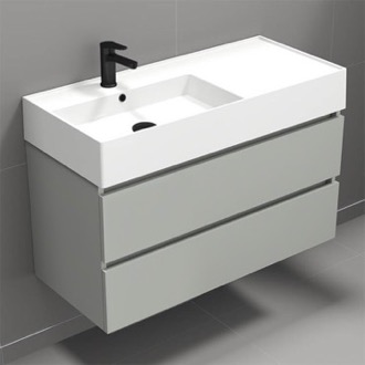 Bathroom Vanity Wall Mounted Bathroom Vanity, Modern, 40