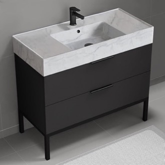 Bathroom Vanity Modern Black Bathroom Vanity, 40