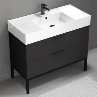 Bathroom Vanity Modern Black Bathroom Vanity, 40