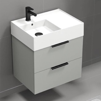 Bathroom Vanity Floating Small Bathroom Vanity, Modern, 24