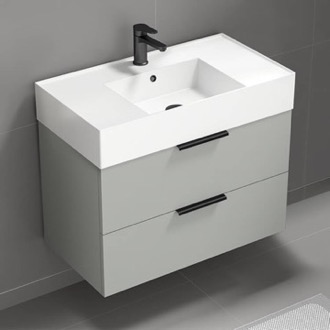 Bathroom Vanity Wall Mounted Bathroom Vanity, Modern, 32