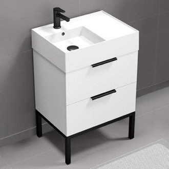 Bathroom Vanity Small Bathroom Vanity, Floor Standing, 24