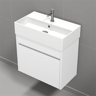 Bathroom Vanity Small Bathroom Vanity, Modern, Floating, 24