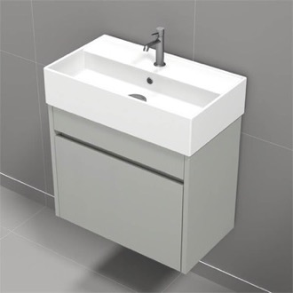 Bathroom Vanity Small Bathroom Vanity, Wall Mount, Modern, 24