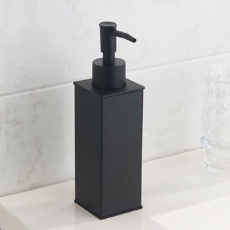 Soap Dispenser Soap Dispenser, Square, Modern, Matte Black Nameeks NCB83