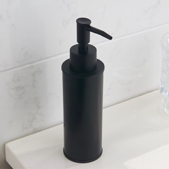 Soap Dispenser Soap Dispenser, Round, Modern, Matte Black Nameeks NCB85