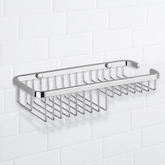 Wall Mounted Square Chrome Wire Soap Holder