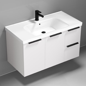 Bathroom Vanity Wall Mounted Bathroom Vanity, Modern, 36