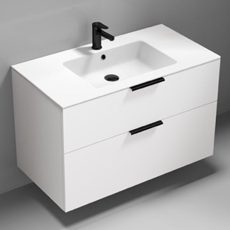 Bathroom Vanity Wall Mounted Bathroom Vanity, Modern, 40