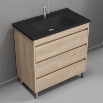 Bathroom Vanity Bathroom Vanity With Black Sink, 34