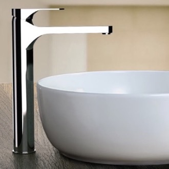 Bathroom Faucet Chrome Round Vessel Sink Faucet Remer L10LXLUSNL-CR