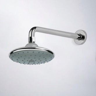 Matt Black Round Shower Set Stainless Steel 200mm-300mm Over Head Bath Rail Arm 