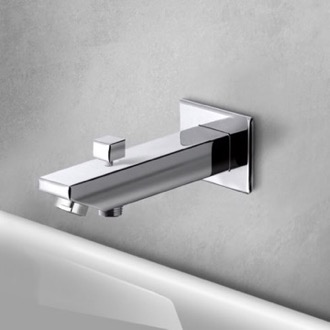 Tub Spout Square Tub Spout with Diverter Remer 91SD