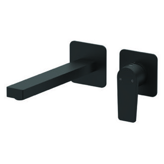 Bathroom Faucet Matte Black Single Handle Wall Mounted Bathroom Faucet Remer D15PLNL-NO