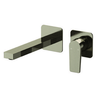 Bathroom Faucet Brushed Nickel Single Handle Wall Mounted Bathroom Faucet Remer D15PLNL-NP