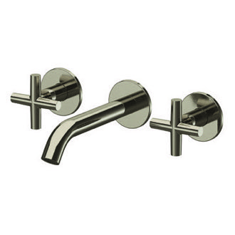 Bathroom Faucet Brushed Nickel Wall Mounted Widespread Bathroom Faucet Remer NJ14PLNL-NP