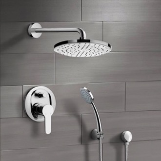 Shower Faucet Rain Shower System with Handheld, Rain Shower Head, Shower Faucet Set Remer SFH11