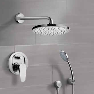 Shower Faucet Rain Shower System with Handheld, Rain Shower Head, Shower Faucet Set Remer SFH04