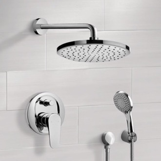 Shower Faucet Rain Shower System with Handheld, Rain Shower Head, Shower Faucet Set Remer SFH6163