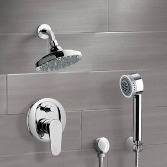 Shower Faucet Rain Shower System with Handheld, Rain Shower Head, Shower Faucet Set Remer SFH6179