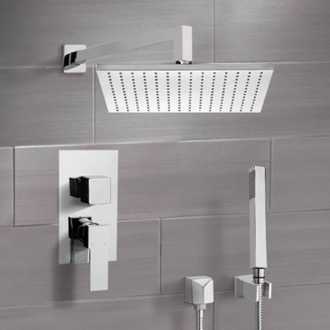 Shower Faucet Rain Shower System with Handheld, Rain Shower Head, Shower Faucet Set Remer SFH6509