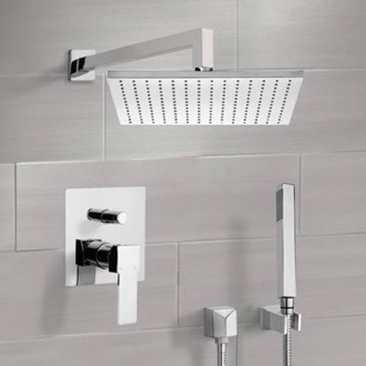 Shower Faucet Rain Shower System with Handheld, Rain Shower Head, Shower Faucet Set Remer SFH6512