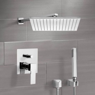 Shower Faucet Rain Shower System with Handheld, Rain Shower Head, Shower Faucet Set Remer SFH6513