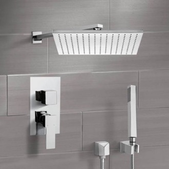 Shower Faucet Rain Shower System with Handheld, Rain Shower Head, Shower Faucet Set Remer SFH6516