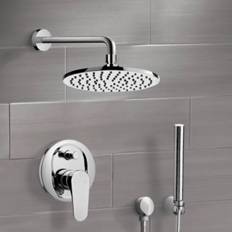 Shower Faucet Rain Shower System with Handheld, Rain Shower Head, Shower Faucet Set Remer SFH6538