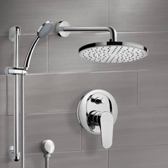 Shower Faucet Rain Shower System with Handheld, Rain Shower Head, Shower Faucet Set Remer SFR05