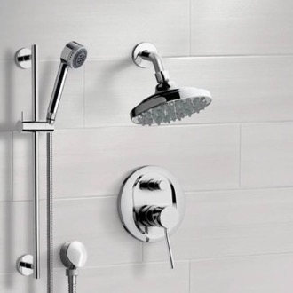 Shower Faucet Rain Shower System with Handheld, Rain Shower Head, Shower Faucet Set Remer SFR7179