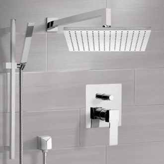 Shower Faucet Rain Shower System with Handheld, Rain Shower Head, Shower Faucet Set Remer SFR7511