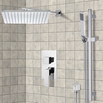 Shower Faucet Rain Shower System with Handheld, Rain Shower Head, Shower Faucet Set Remer SFR7514