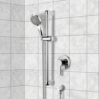 Wall Mounted Tub Faucet with Hand Shower, Winner Remer W02 by Nameeks