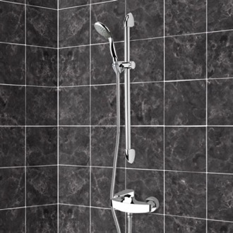 Shower Faucet Chrome Slidebar Shower Set With Multi Function Hand Shower Remer SR027