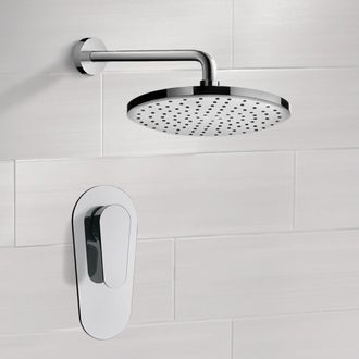 Shower Faucet Chrome Shower Faucet Set with 8