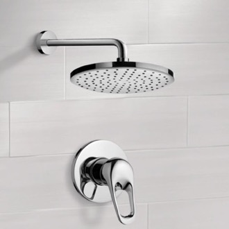 Shower Faucet Chrome Shower Faucet Set with 8