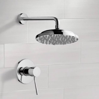 Shower Faucet Chrome Shower Faucet Set with 9