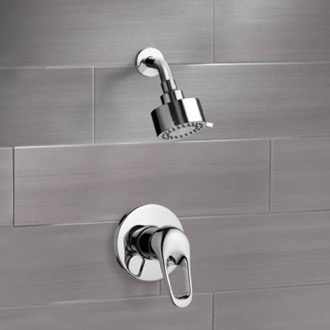 Shower Faucet Chrome Shower Faucet Set with Multi Function Shower Head Remer SS1082