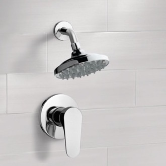 Shower Faucet Chrome Shower Faucet Set with 6