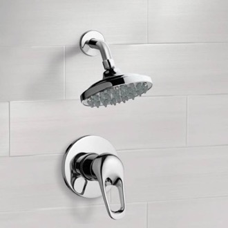 Shower Faucet Chrome Shower Faucet Set with 6