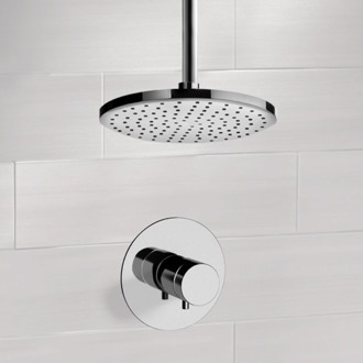 Shower Faucet Thermostatic Ceiling Rain Shower Faucet Set Remer SS1405