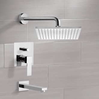 Tub and Shower Faucet Tub and Shower Faucet Set with Rain Shower Head Remer TSF2121