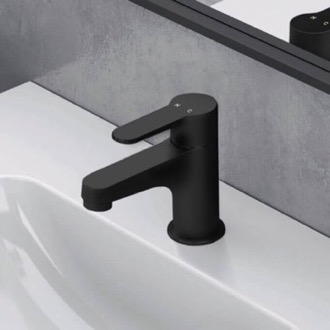 Bathroom Faucet Matte Black Single Hole Bathroom Faucet Remer W11SUSNL-NO