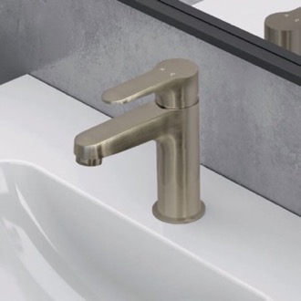 Bathroom Faucet Brushed Nickel Single Hole Bathroom Faucet Remer W11USNL-NB