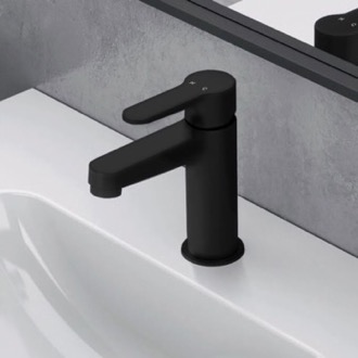 Bathroom Faucet Matte Black Single Hole Bathroom Faucet Remer W11USNL-NO