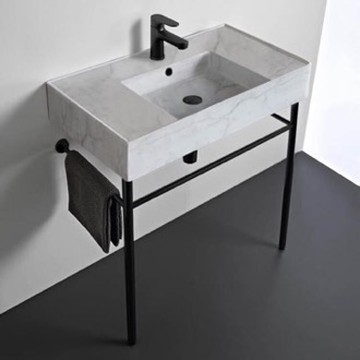 Console Bathroom Sink Modern Console Sink, Marble Style Sink, 32