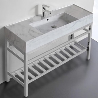 Console Bathroom Sink Modern Console Sink Vanity, Marble Style Sink, 48